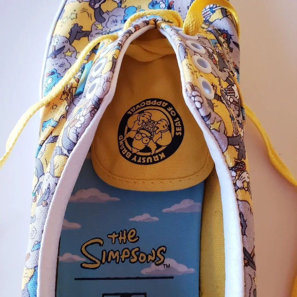VANS Era X The Simpsons Itchy & Scratchy 2020 Yellow Sneakers Shoes Men's US 11 - Picture 16 of 16